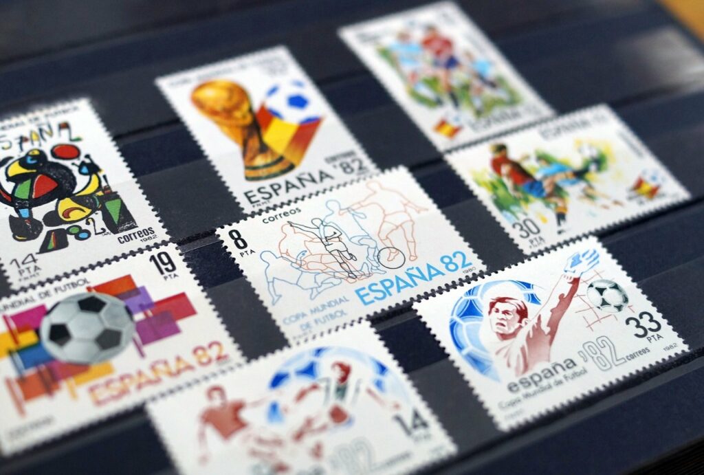 Briefmarken zur Fussball-WM 1982