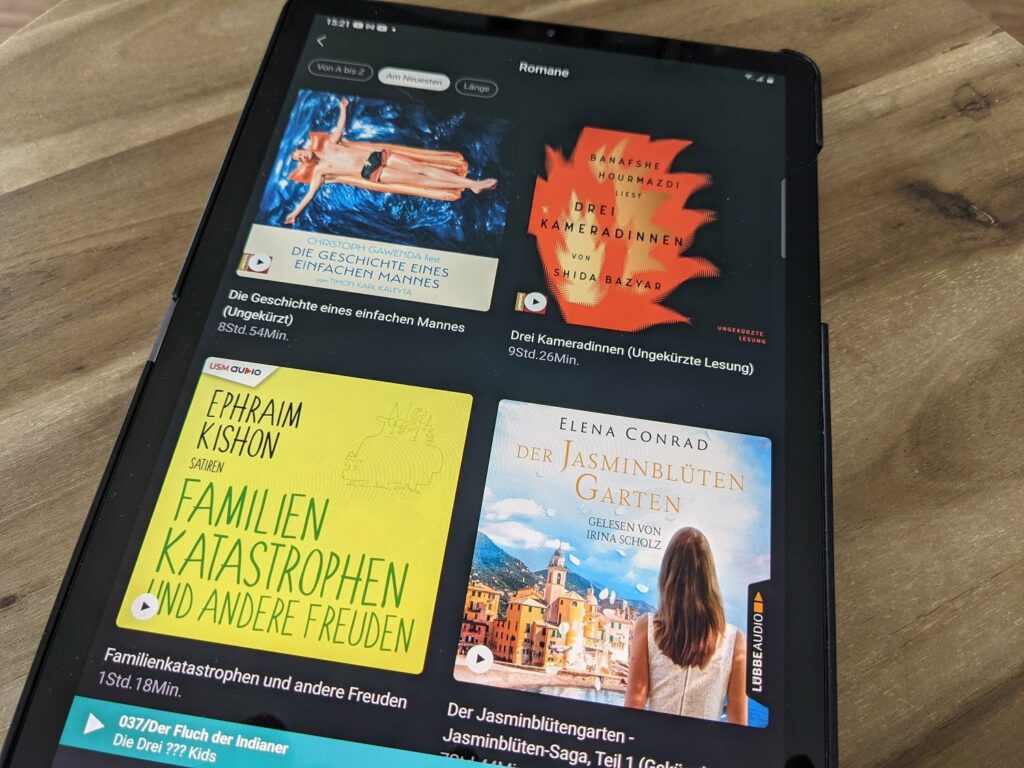 Neue Hörbüchern entdecken mit der App "Audiobooks by Deezer"