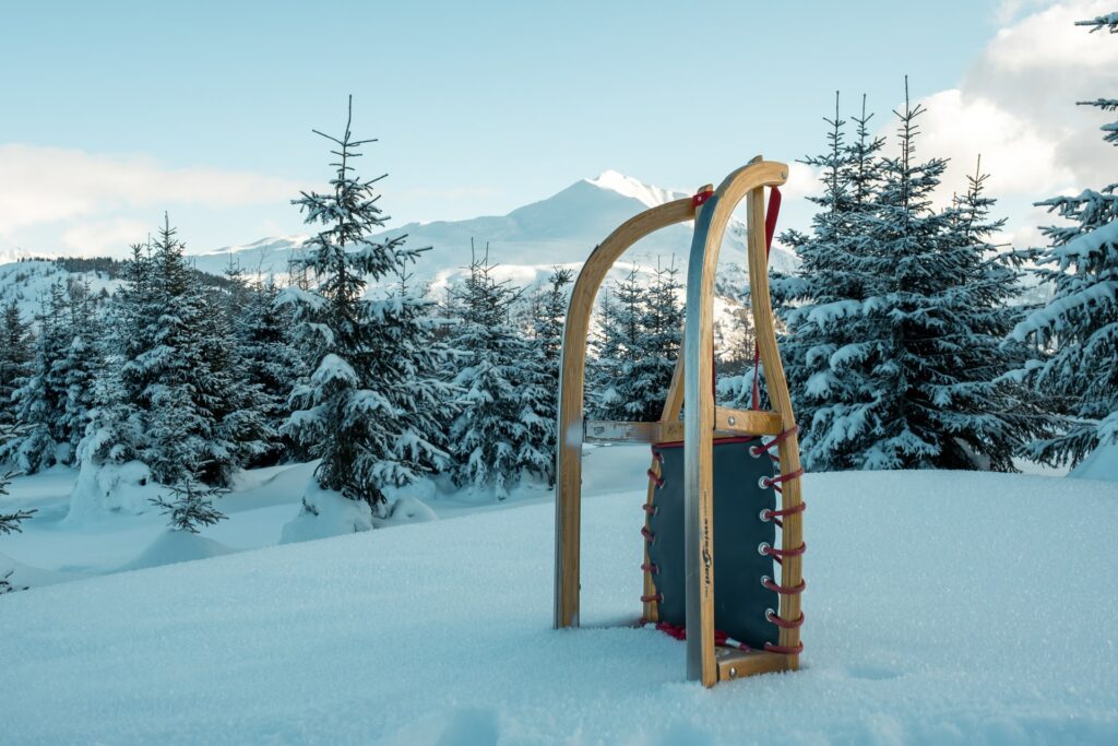 Rodeln zählt auch zu den Wintersportarten. Denn ihr müsst ja auch den Berg wieder hoch...