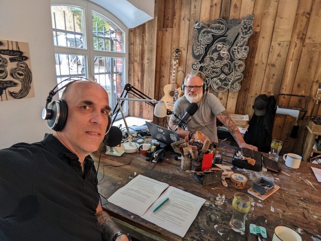 Kai mit Jörg Heikhaus im Gespräch für den NOT TOO OLD Podcast.