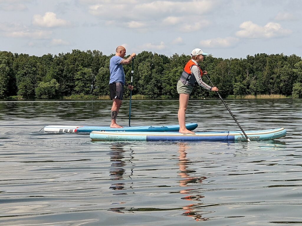 Stand up paddle vater tochter niederlande