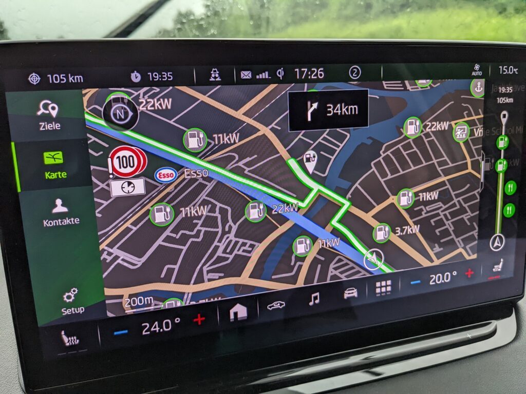 skoda enyaq iv 80 navigation