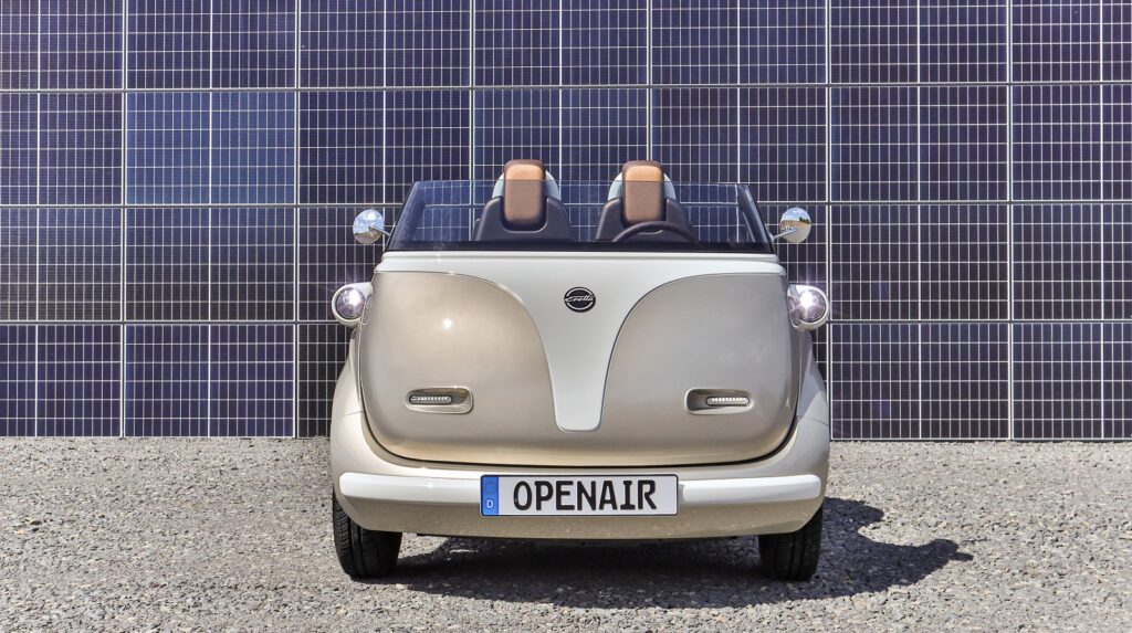 Hommage an einen Klassiker - Evetta setzt Knutschkugel unter Strom 2 Evetta Openair als Premium-Modell