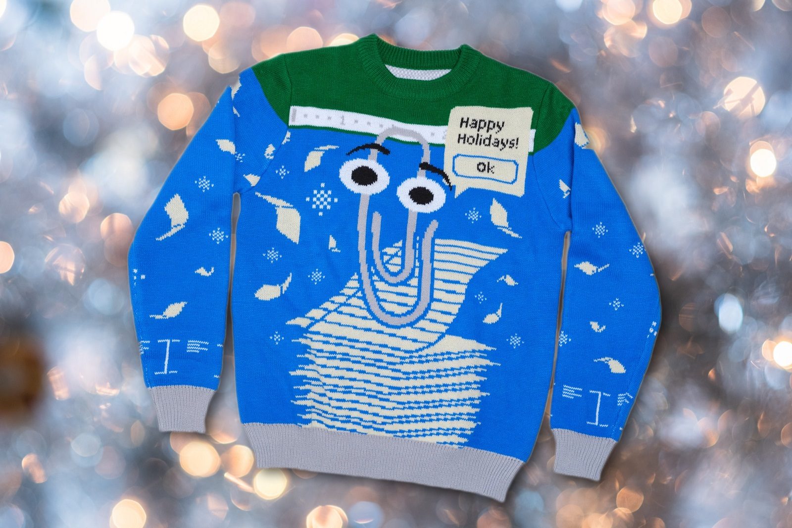 Hommage an Karl Klammer "Windows Ugly Sweater" NOT TOO OLD magazin