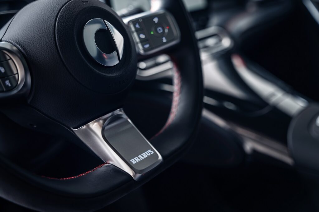 smart #1 – Mobilität in urbanen Räumen neu gedacht 5 eu brabus atomgreymatt radiantred int steeringwheel 1
