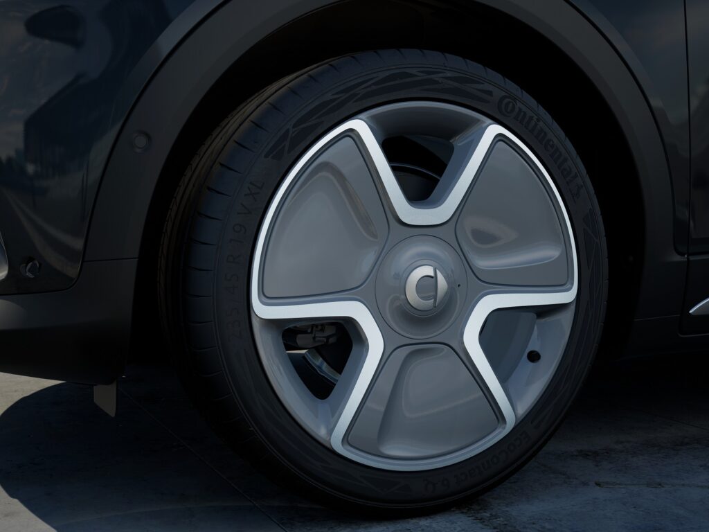 smart #1 – Mobilität in urbanen Räumen neu gedacht 6 eu pro lightning metablack lumenyellow ext 010 detail rim front urban