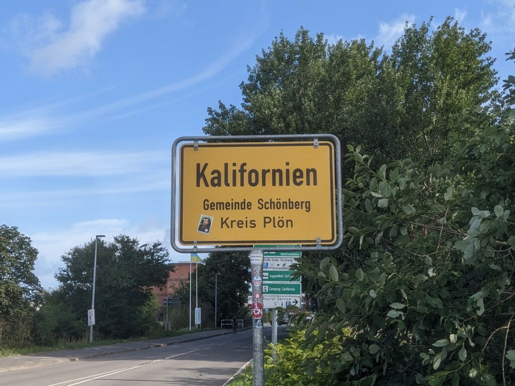 ortsschild kalifornien