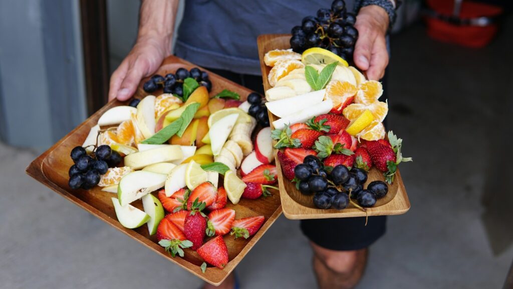 Viel Obst und Gemüse kennzeichnet eine gesunde Ernährung